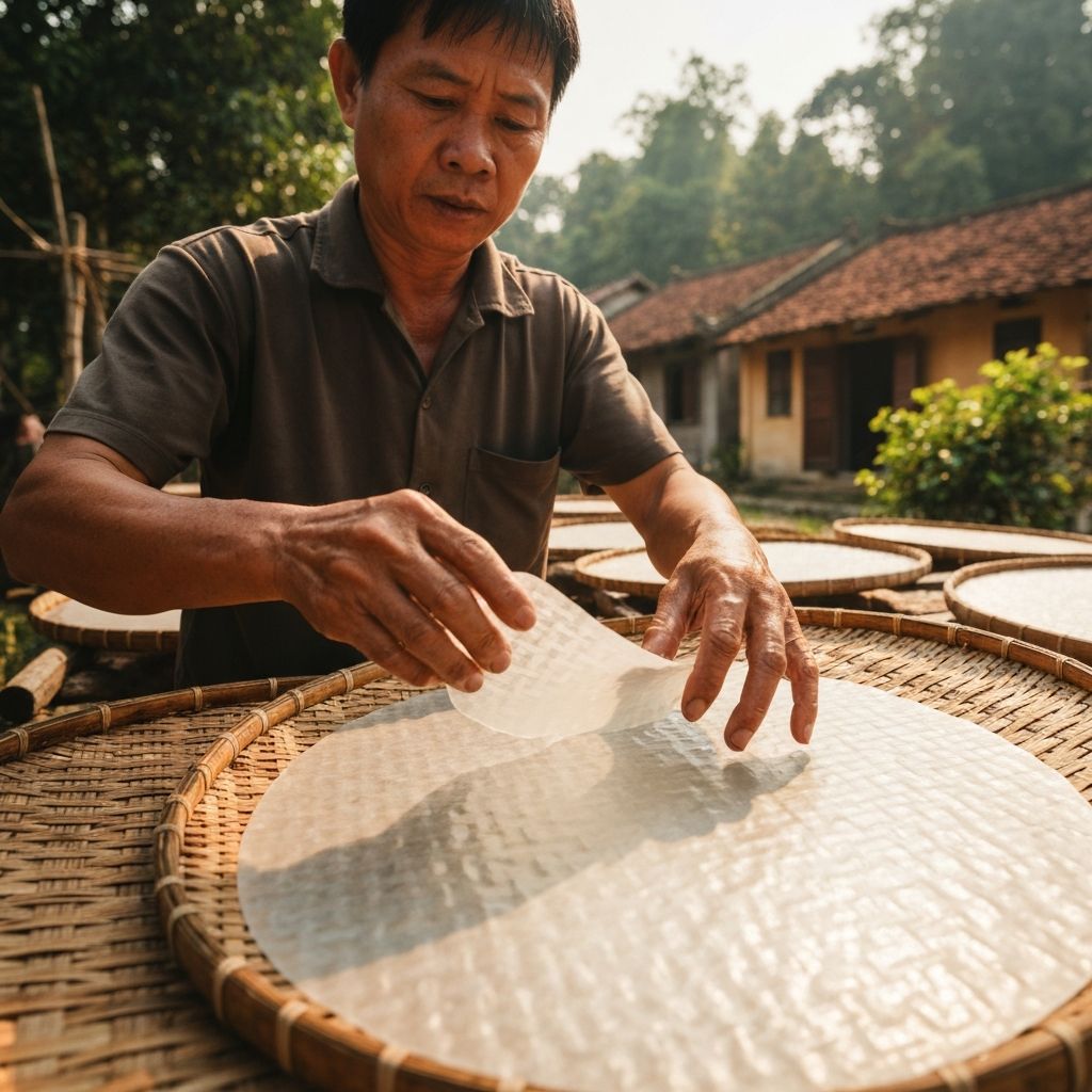 Lịch sử và nguồn gốc của bánh tráng Việt Nam